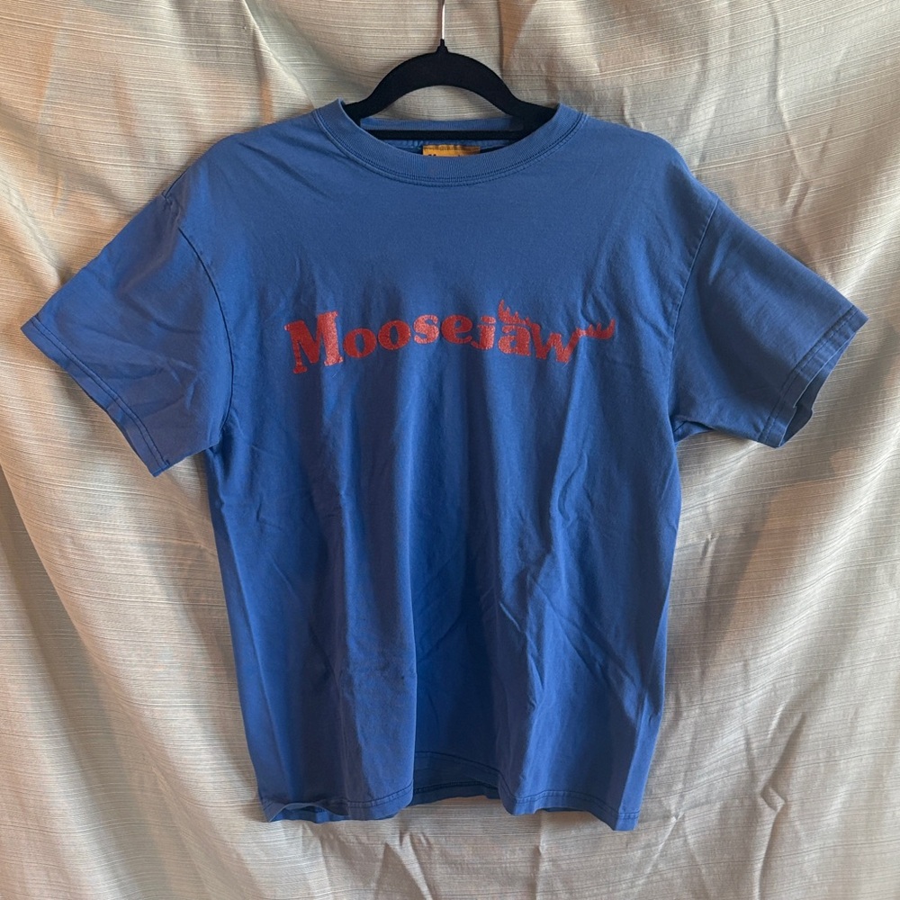 Moosejaw Classic Blue Tee with Red Logo